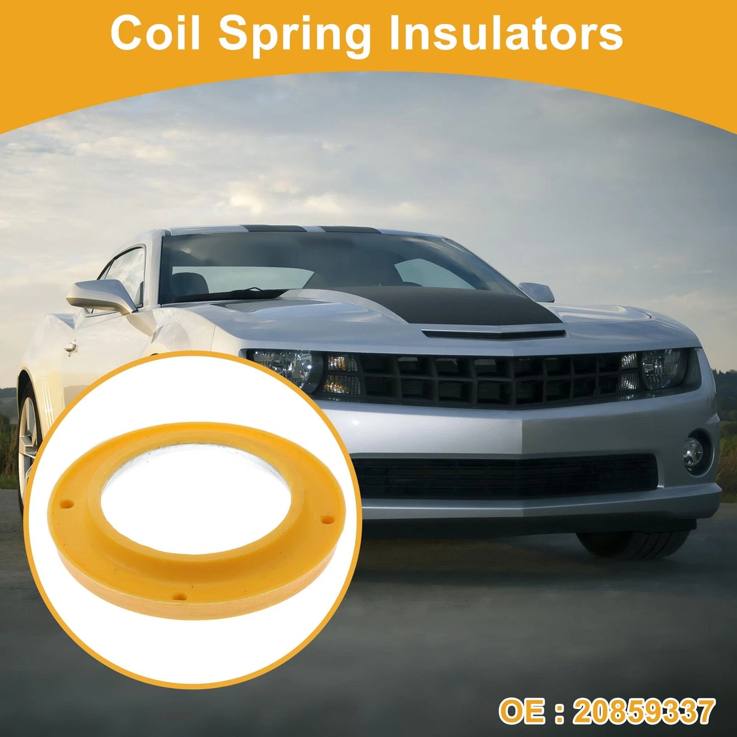 Front Upper Coil Spring Insulators for Chevrolet Camaro (2010–2015)