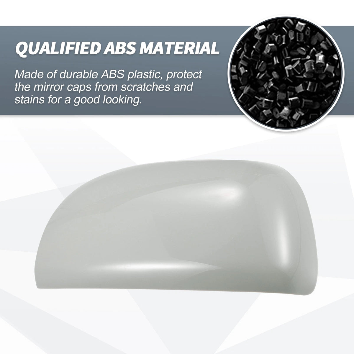 Left Side Car Mirror Cover Cap Gray for Toyota RAV4 (2006-2009)