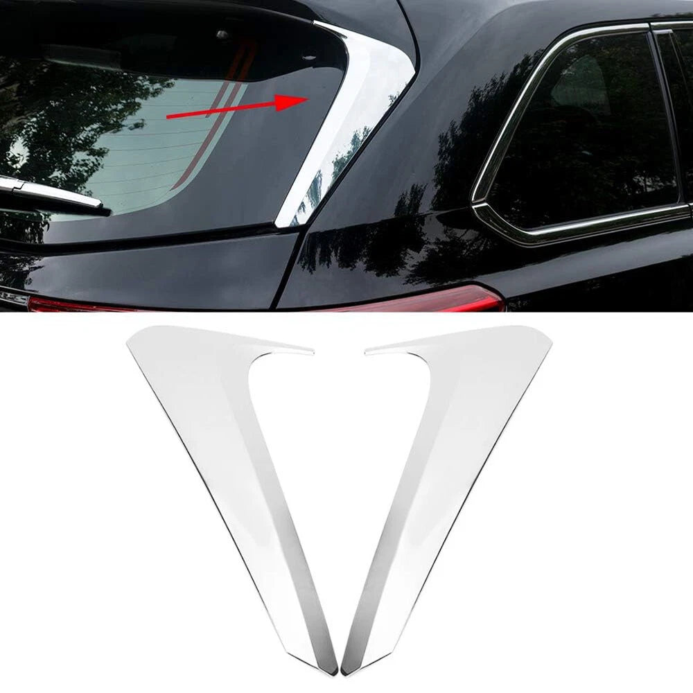 Rear Window Side Spoiler Wing Cover Trim for 14-19 Toyota Highlander