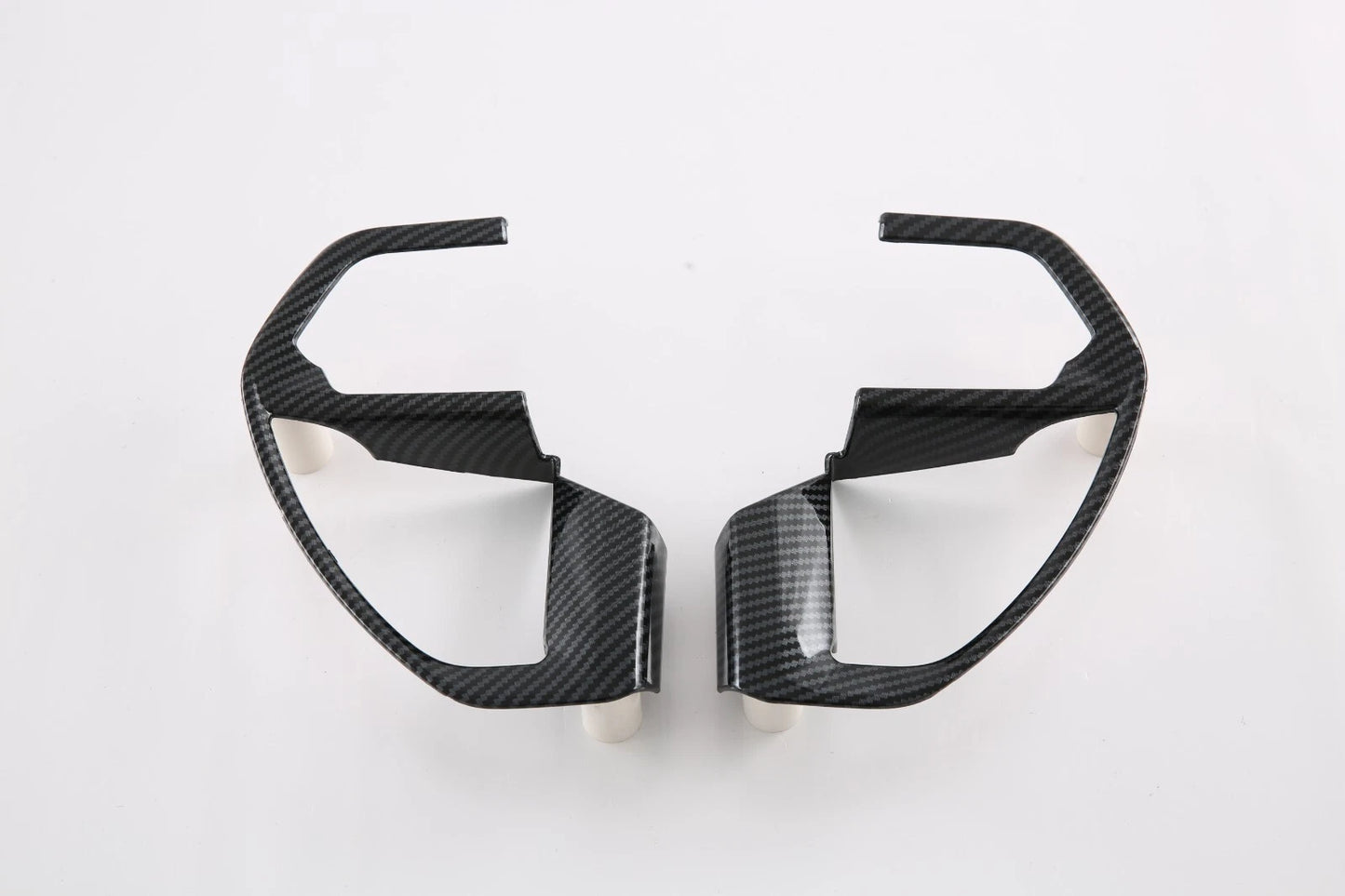Steering Wheel Frame Carbon Fiber Cover Trim for Toyota Tundra (2022-2023) 2 x