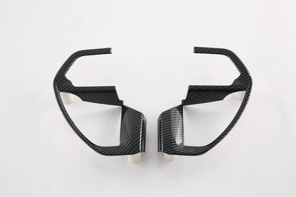 Steering Wheel Frame Carbon Fiber Cover Trim for Toyota Tundra (2022-2023) 2 x