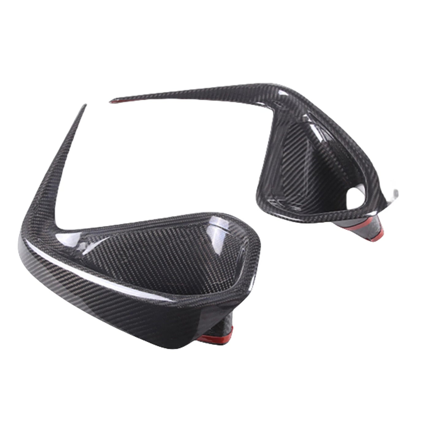 2 x Carbon Fiber Front Bumper Side Air Vent Trims for Subaru BRZ (2022-2023)