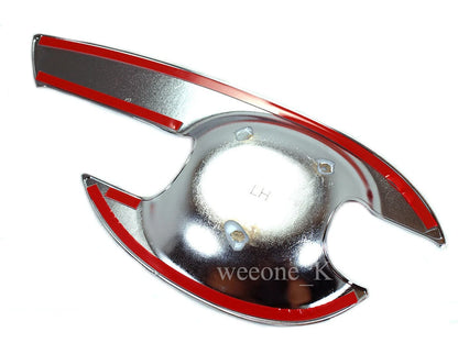 4 x Chrome Door Handle Bowls for Isuzu D-Max Ute(2012-2015)