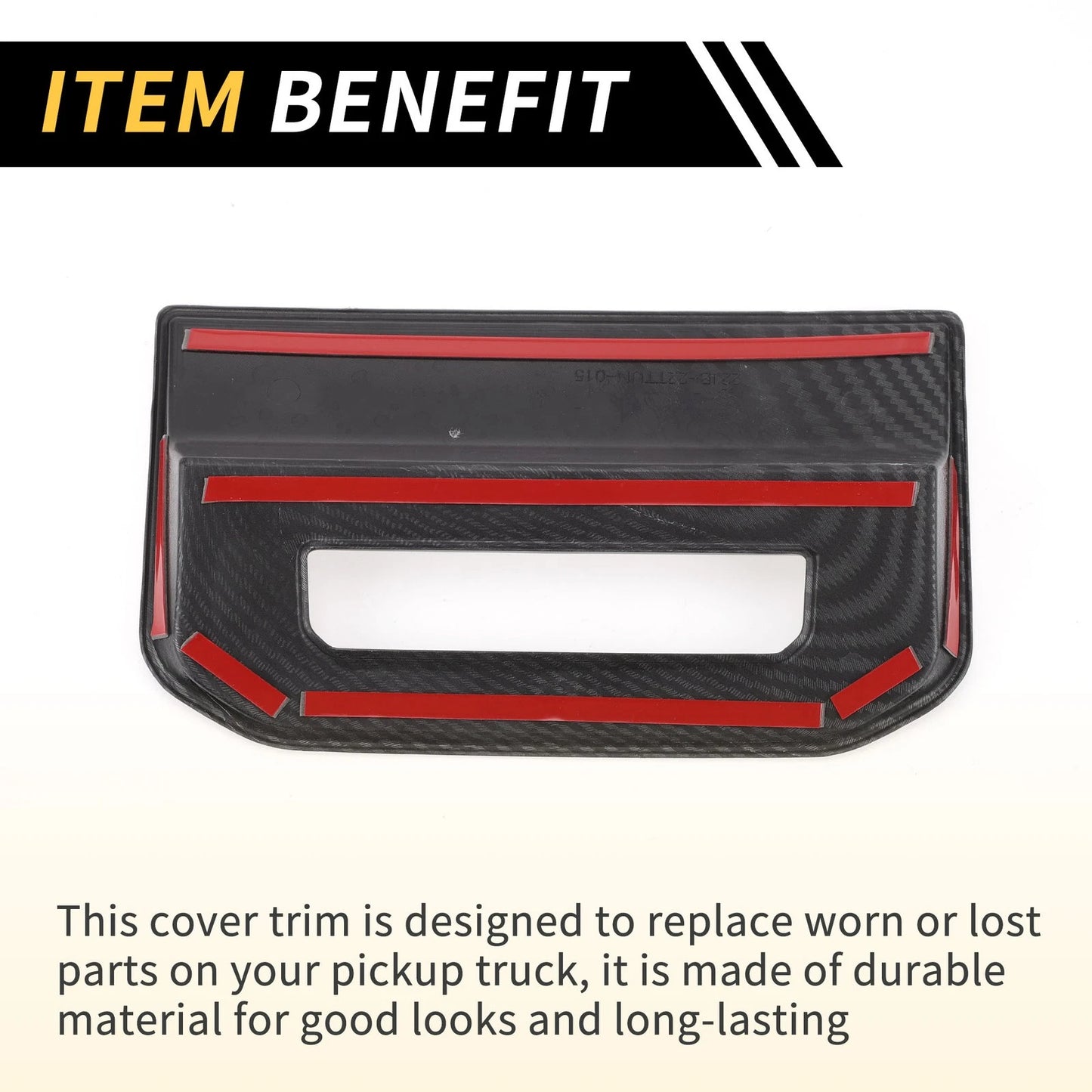 Carbon Fiber Air Vent Armrest AC Outlet Cover for Toyota Tundra (2022-2024)