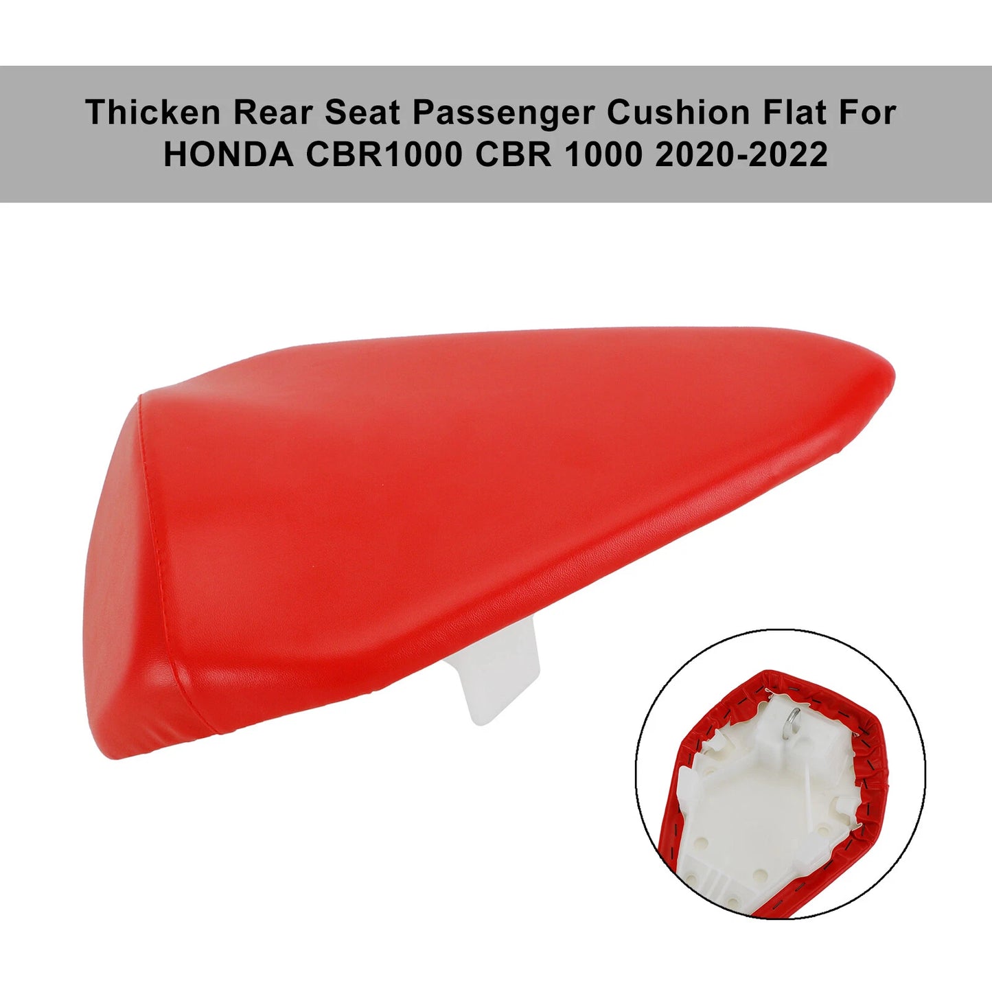 Passenger Rear Seat Cushion Silver for Honda CBR1000 (2020-2022)