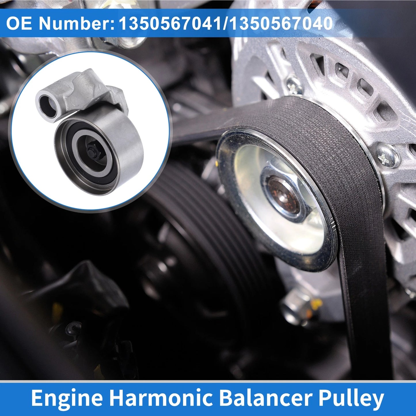 Drive Belt Idler Pulley 1 x for Toyota Hilux (2004–2018)