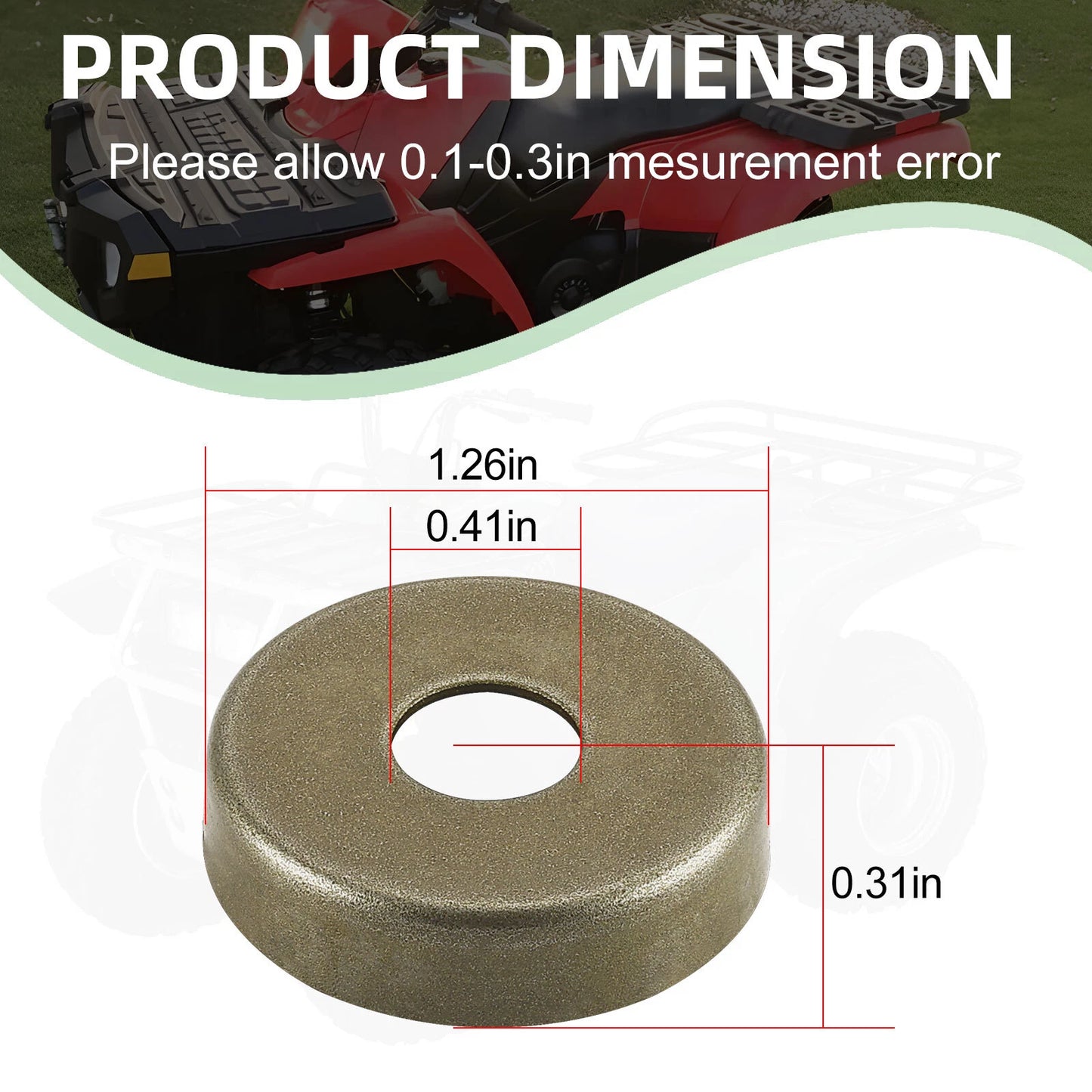 Front Arm Bushing Rubber Cap 2004-2007 for Polaris Predator 50 8pcs/set
