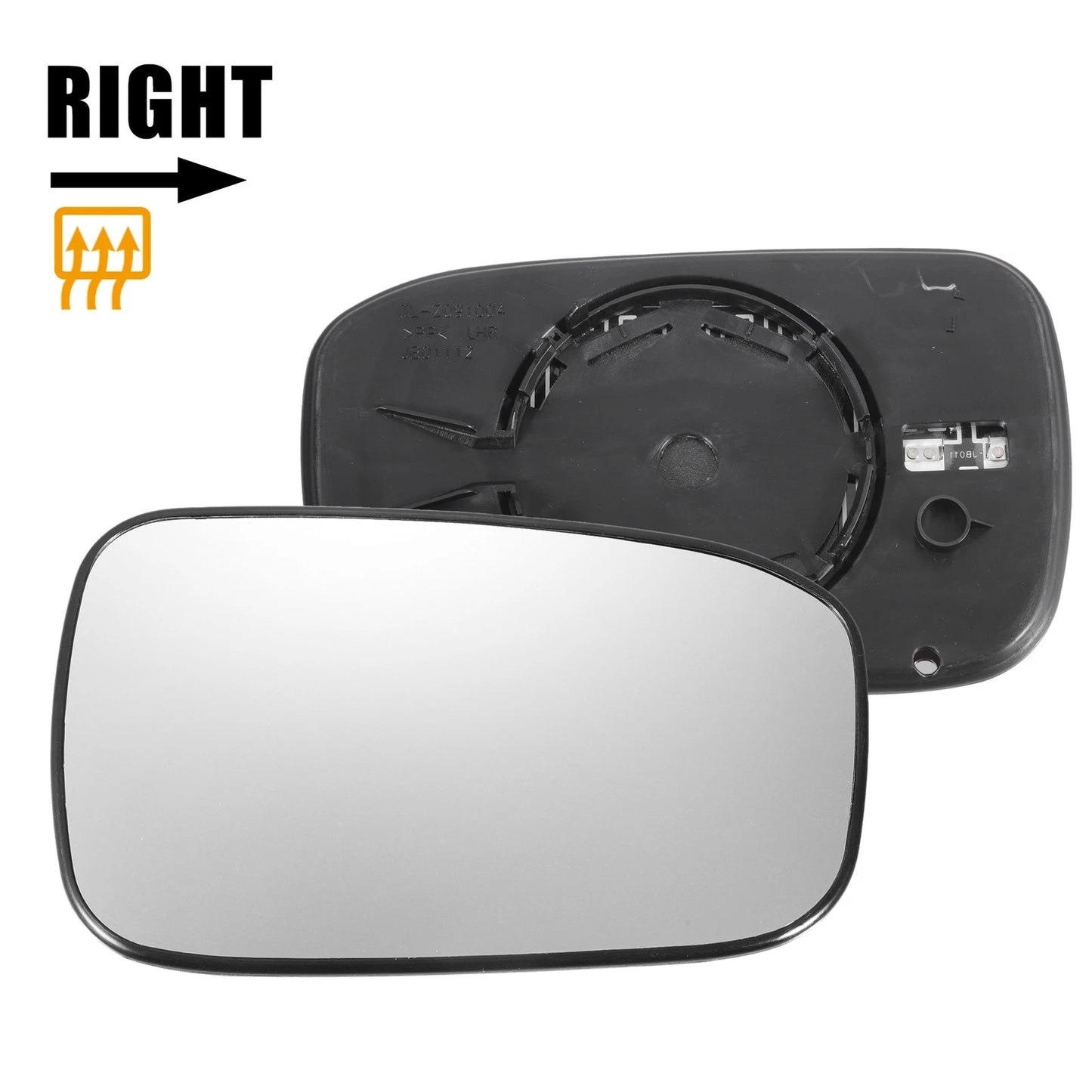 Right Side Heated White Mirror Glass for Honda Accord (2003-2007)
