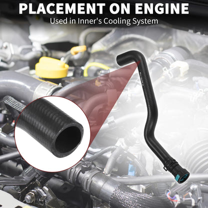 Heater Hose for Ford B-Max, Fiesta (2012-2023, 2008-2023) - Black 1 Pc