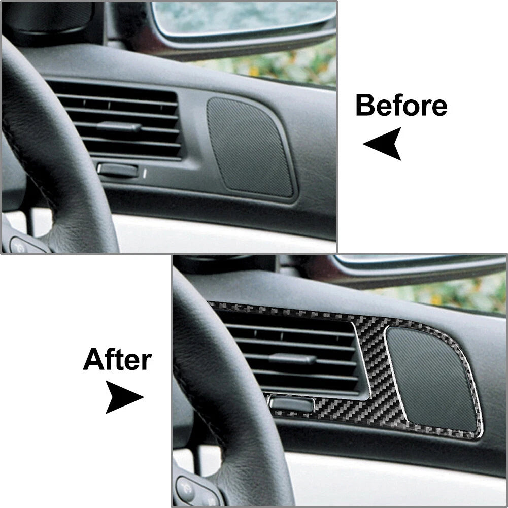 Carbon Fiber Side Air Outlet Vent Cover Trim for BMW 5 Series M5 (1998-2003)