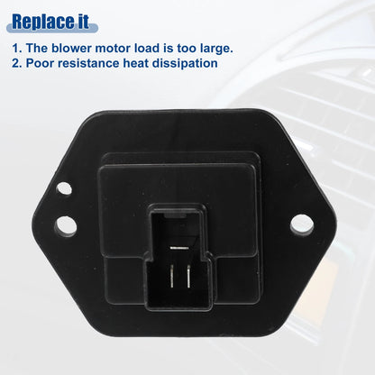 Blower Motor Resistor for Isuzu Axiom 2001-2003 Black Silver Tone