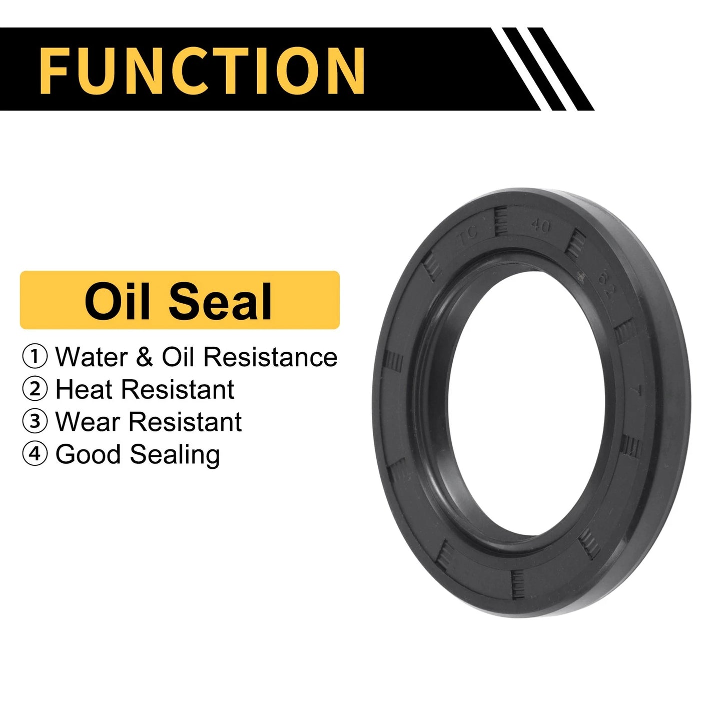 Oil Seal 40x62x7mm 5 Pcs NBR Rubber Rotary Shaft Seal for Make Model
