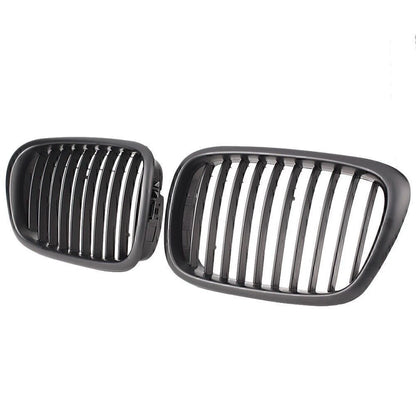 Black Upper Bumper Grill Mesh Grille for BMW E39 525 528 530 535 M5 (2000-2003)
