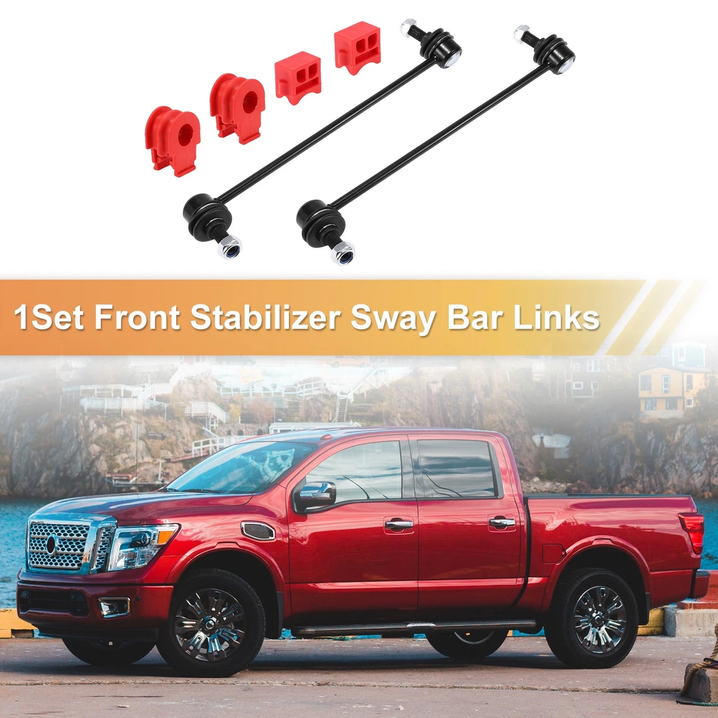 Front Stabiliser Sway Bar Link Set with Bushing for Nissan Rogue (2008-2020)