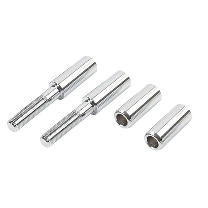 2.5" Chrome Mirror Extensions for Harley Softail Sportster Dyna Touring