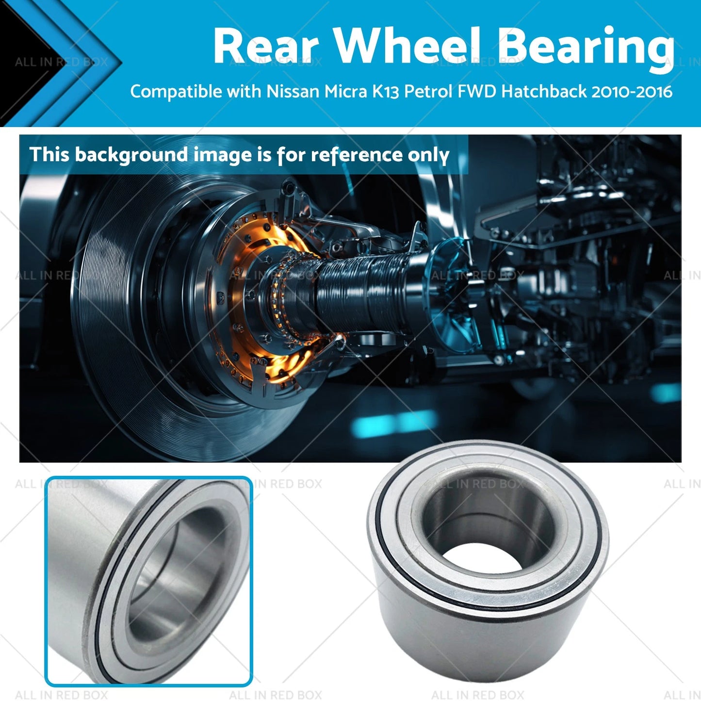 Rear Wheel Bearing for Nissan Micra K13 Petrol FWD (2010-2016)