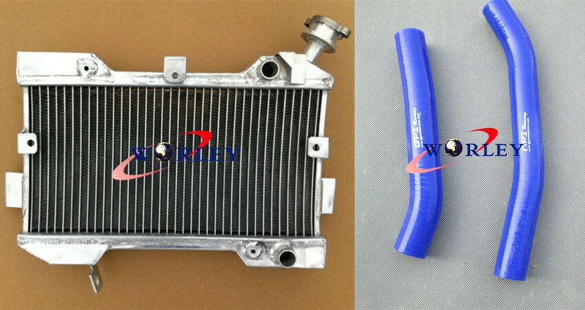 Aluminum Radiator + RED Silicone Hose for SUZUKI LTR450 (2006-2009)