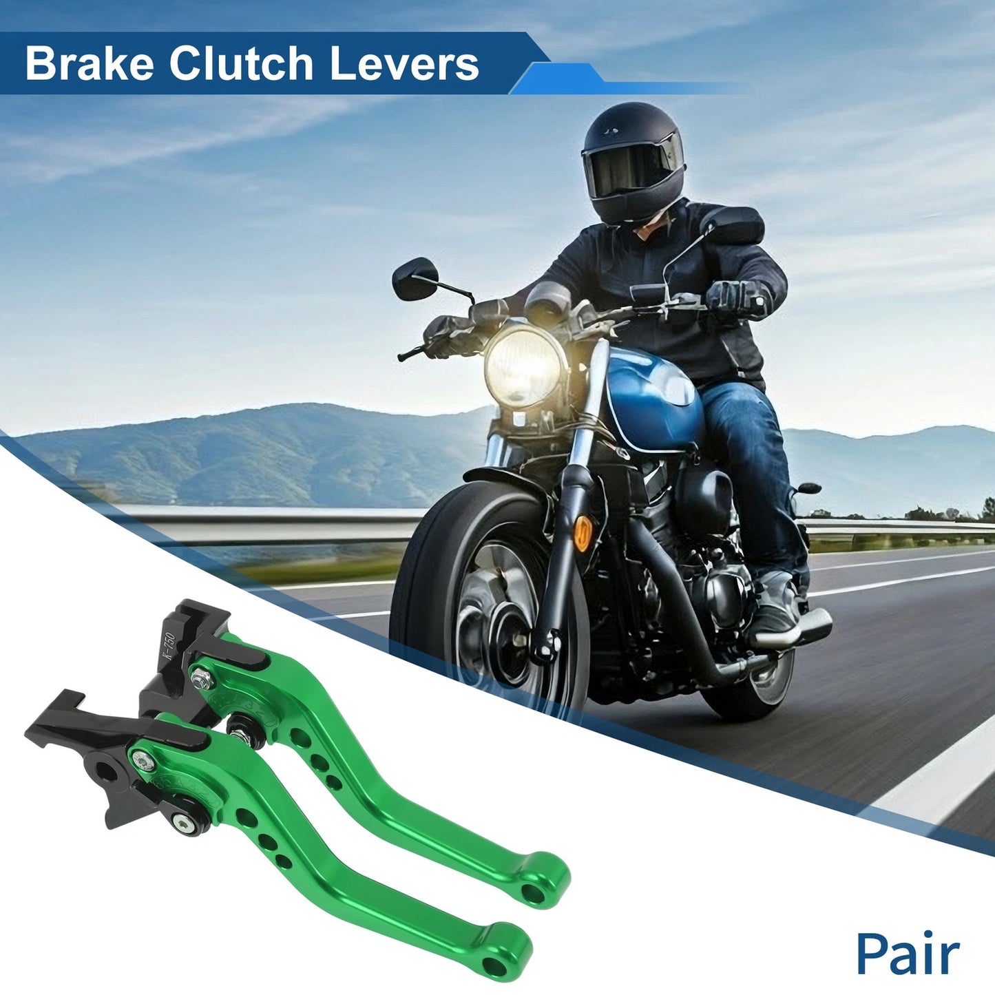 Adjustable Short Brake Clutch Levers for Kawasaki Z650 (2017–2023)