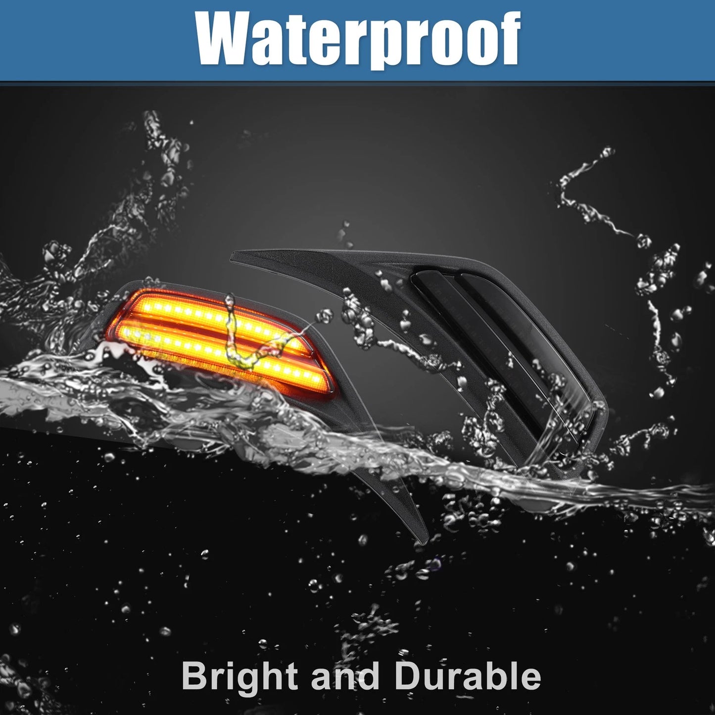 LED Side Marker Light for Jeep Wrangler JL (2018-2023) - 2 x Amber Lights