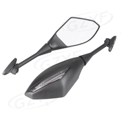 Rearview Mirrors with LED Turn Signal for Honda CBR 600RR 1000RR (2003-2023)