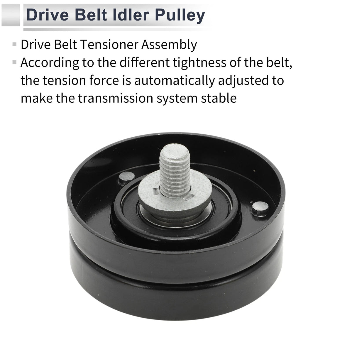 Drive Belt Idler Pulley for Jeep Cherokee (2001-2008) 1 x Pulley