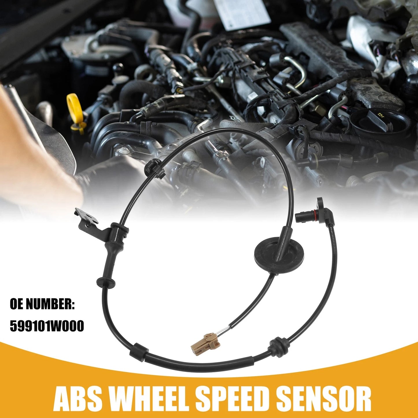 Rear Left ABS Wheel Speed Sensor for Kia Rio (2012-2017)