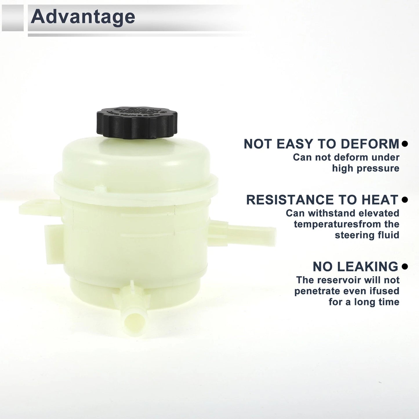 Power Steering Reservoir for Kia Spectra (2002-2004) 1 Pc Beige