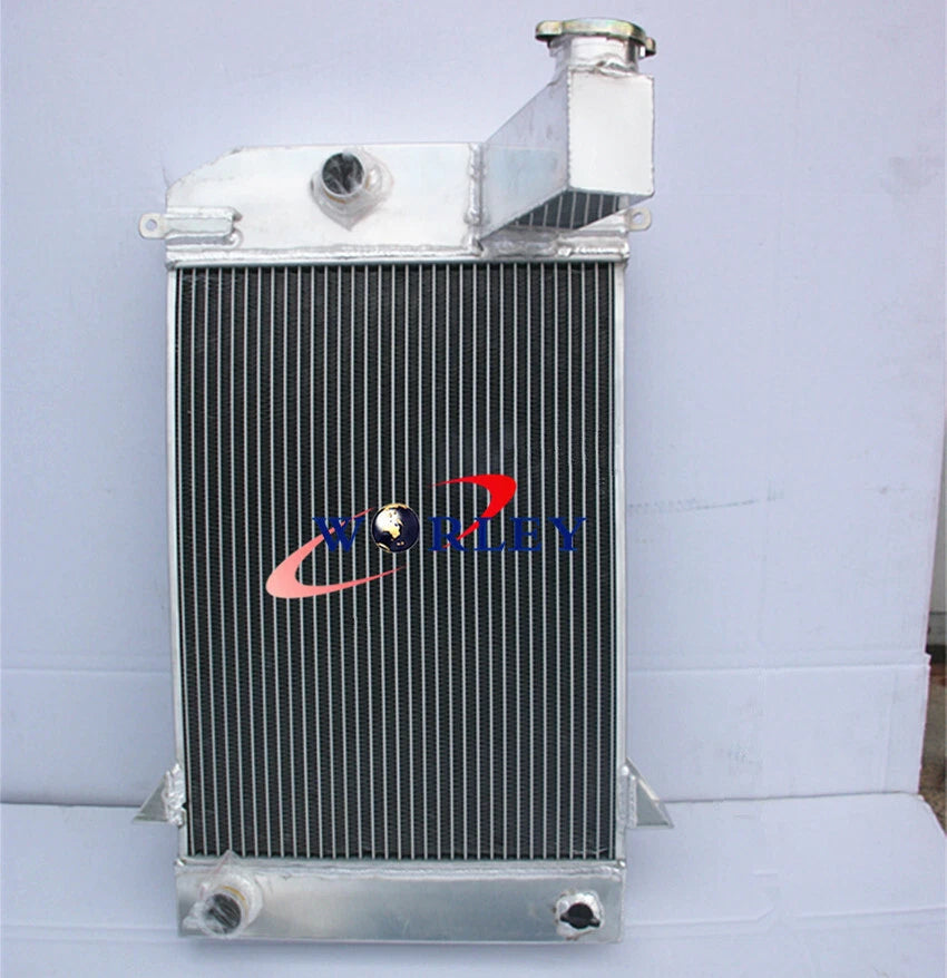 3 Row Aluminum Radiator + Fan for Triumph TR2/TR3/TR3A/TR3B (1953-1962)