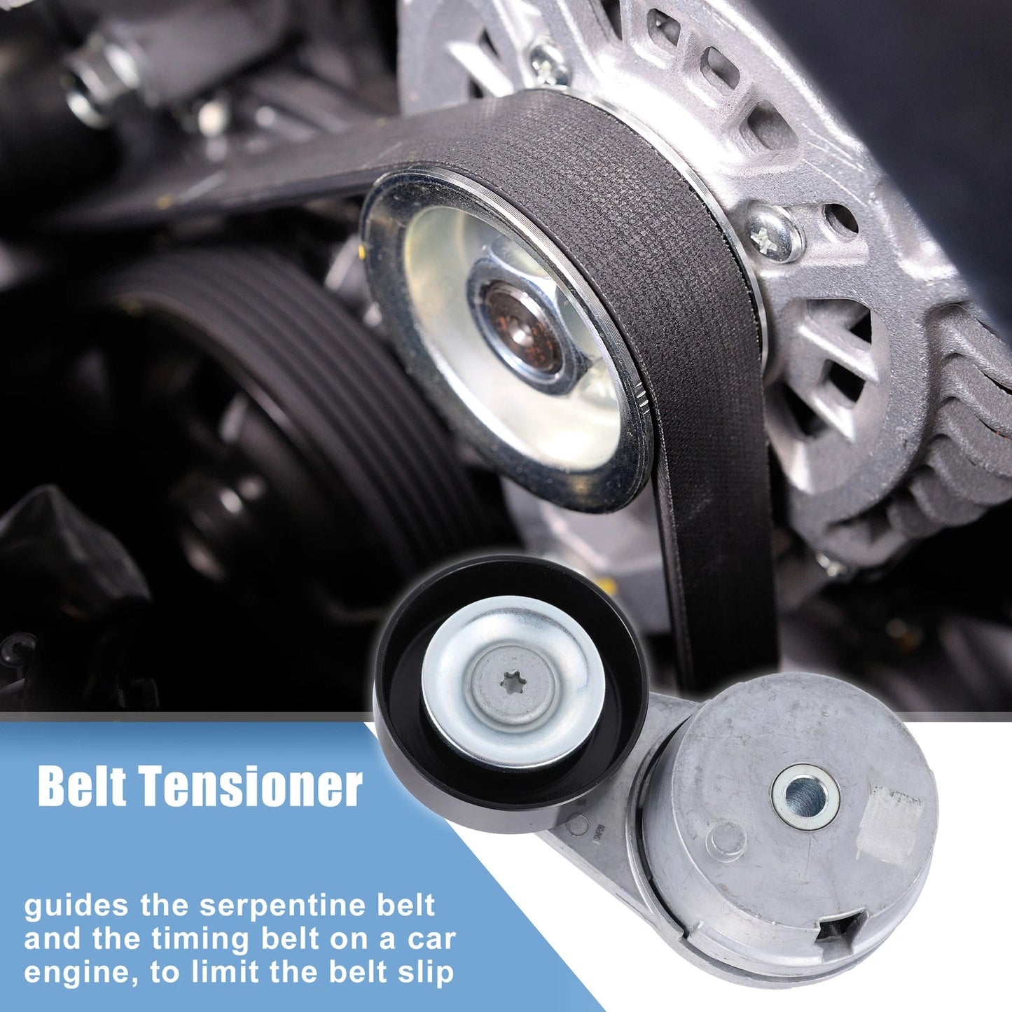 1 Pcs Engine Belt Tensioner Pulley Assembly for Buick Regal (2014–2017)