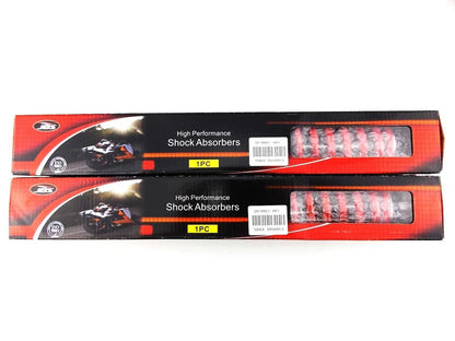 400mm Red/Chrome JBS Rear Shock Absorbers for Kawasaki KX250