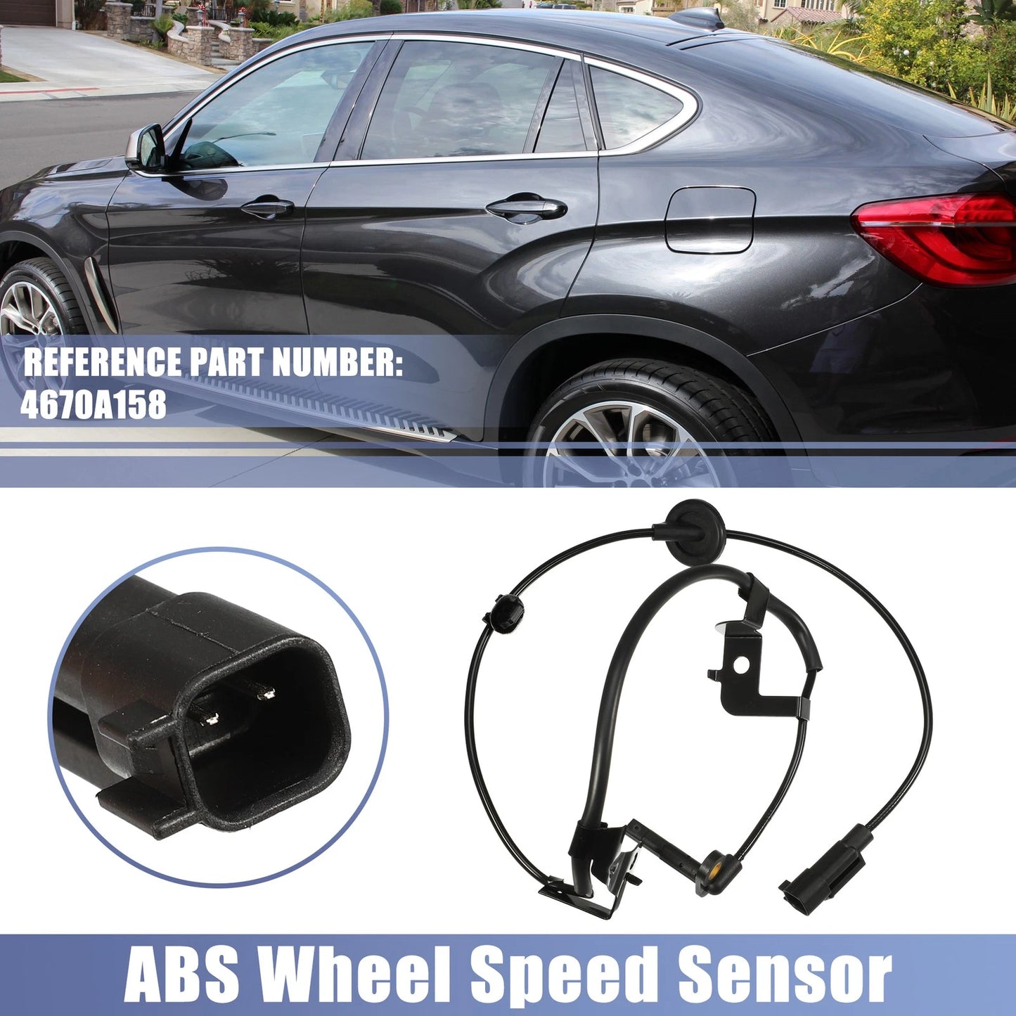 Rear Right ABS Wheel Speed Sensor for Mitsubishi Outlander (2007-2009)