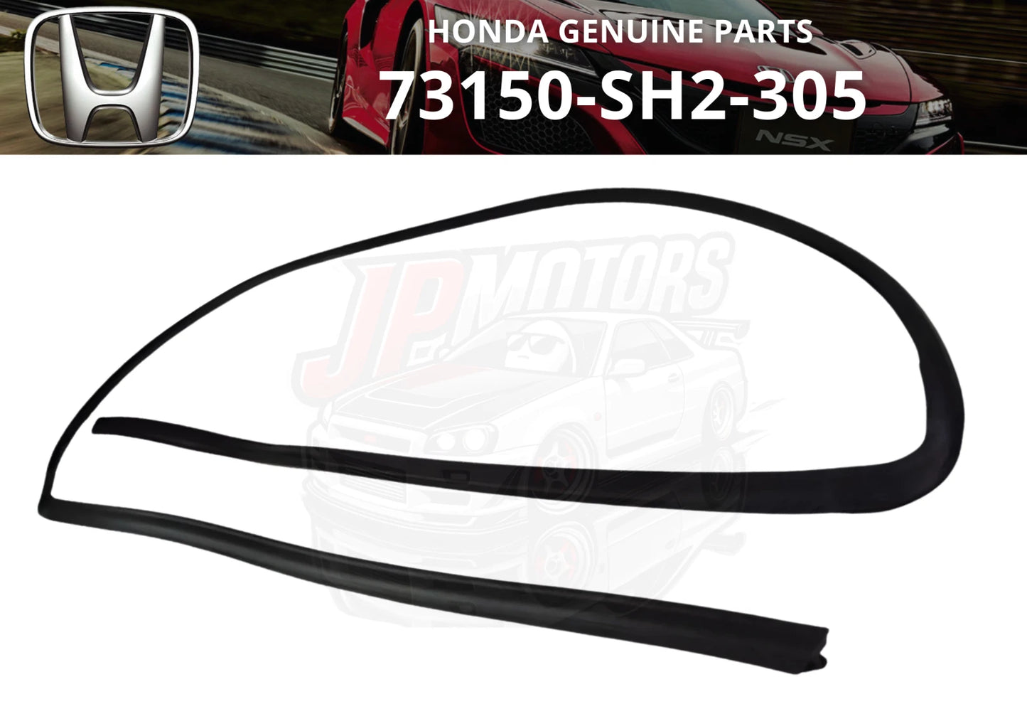 Front Glass Window Molding Windshield for Honda CRX EF8 SIR
