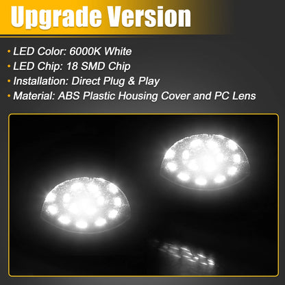LED License Plate Light Lamp Assembly for Dodge RAM 1500 6000K White