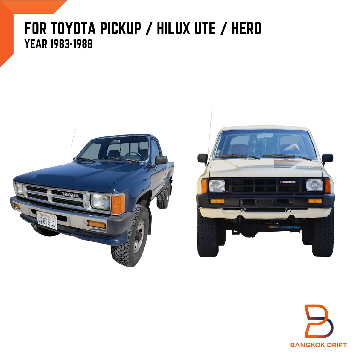 Grey Inner Door Handle Cup Bezel for Toyota Hilux 4Runner (1984-1988)