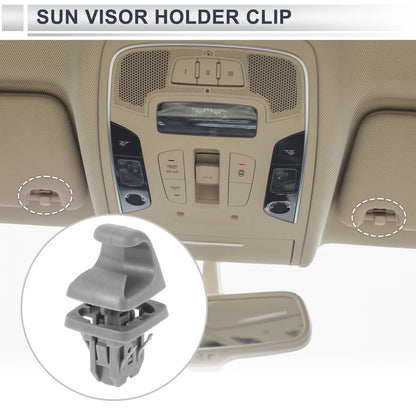 Sun Visor Holder Clip for Toyota Camry Highlander Corolla Gray