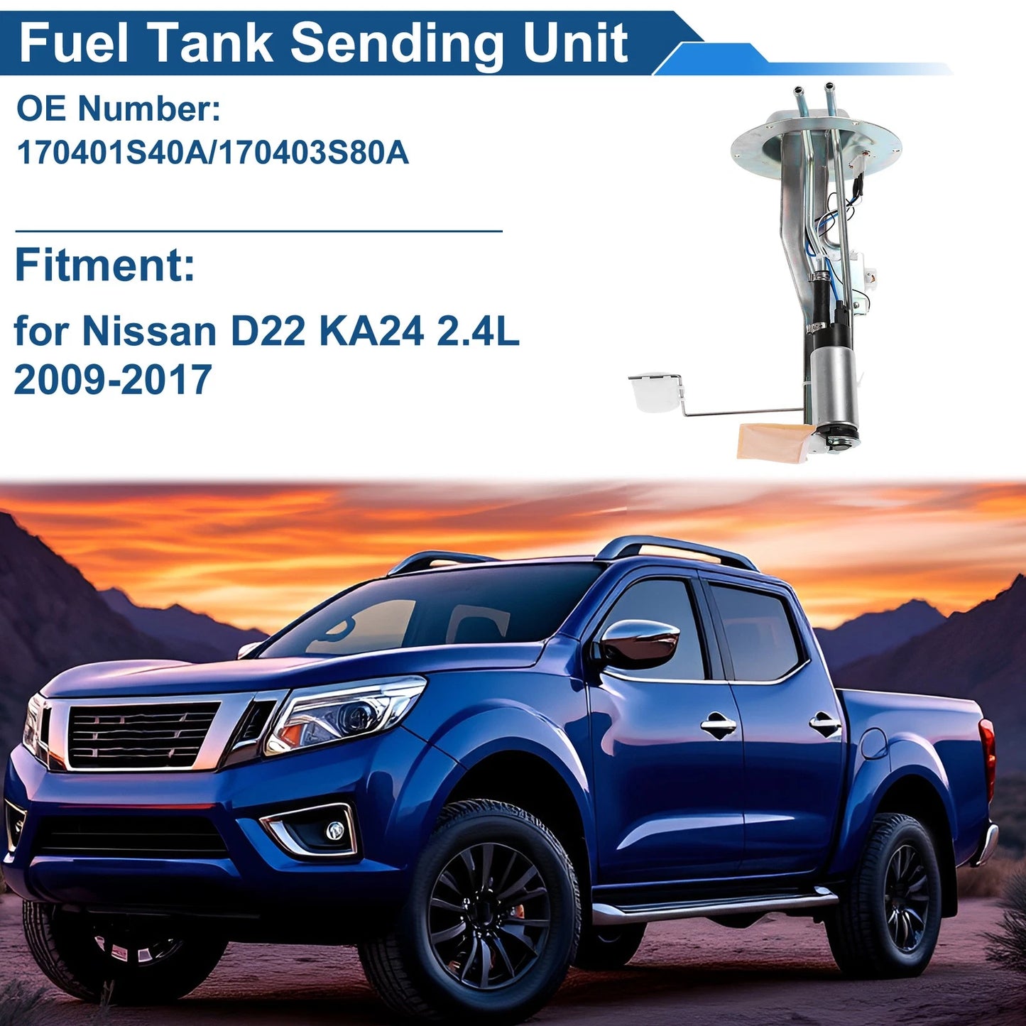Fuel Level Sending Unit for Nissan D22 KA24 2.4L (2000-2004)