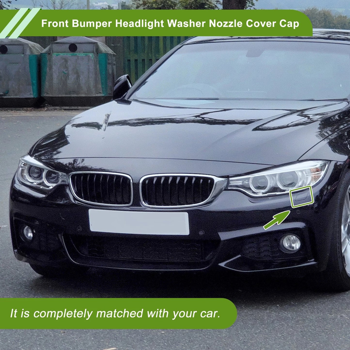 Front Left Washer Nozzle Cover for BMW 428i (2014-2016) Blue