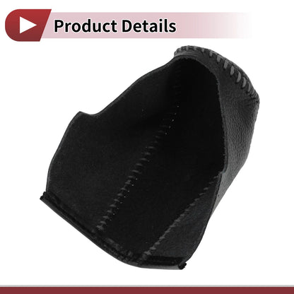Gear Shift Knob Cover for BMW 3 Series E90 2004-2012 Black Gray Faux Leather