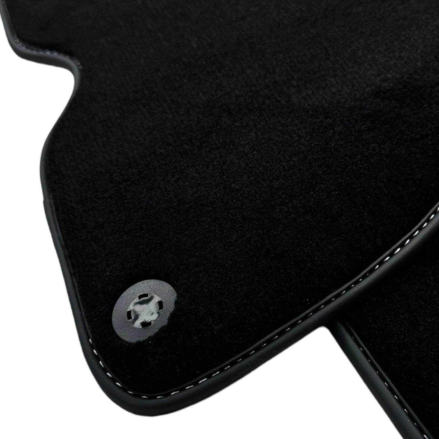 Black Floor Mats for Ferrari California T (2015-2019) - Bordeaux Nappa Leather