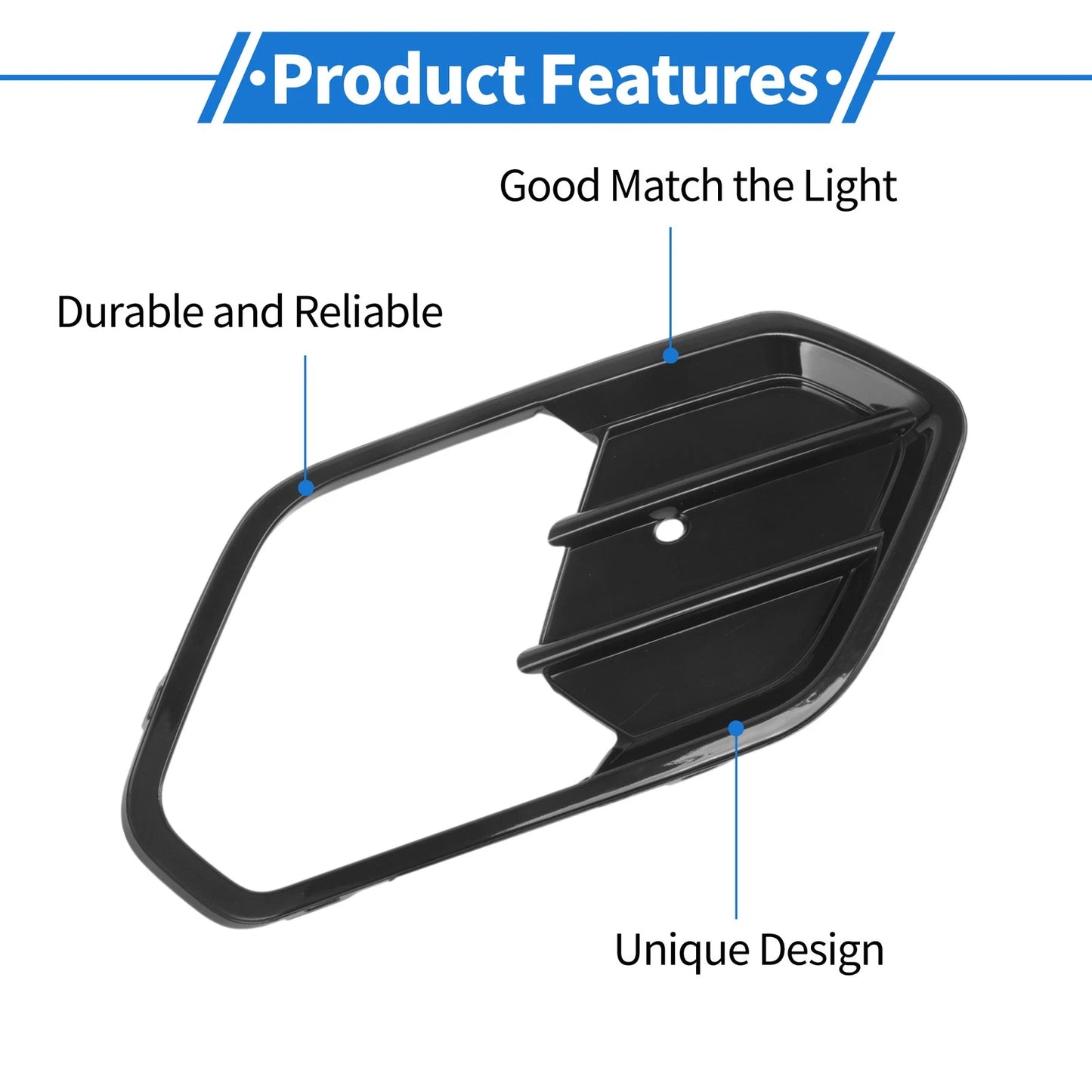 Front Right Fog Light Grill for Ford Escape (2017-2019)