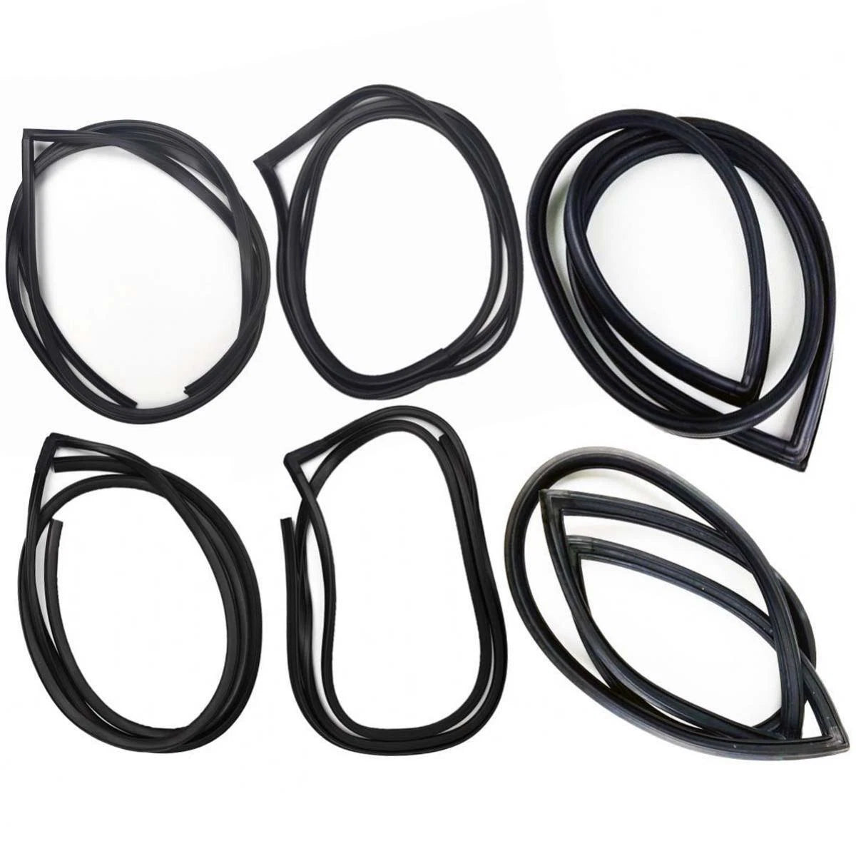 Windshield w Vent Door Rubber Set 6 Fits Datsun Bluebird 510 4D Sedan 1967-72