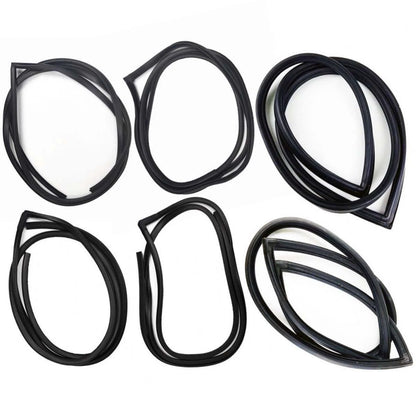 Windshield w Vent Door Rubber Set 6 Fits Datsun Bluebird 510 4D Sedan 1967-72