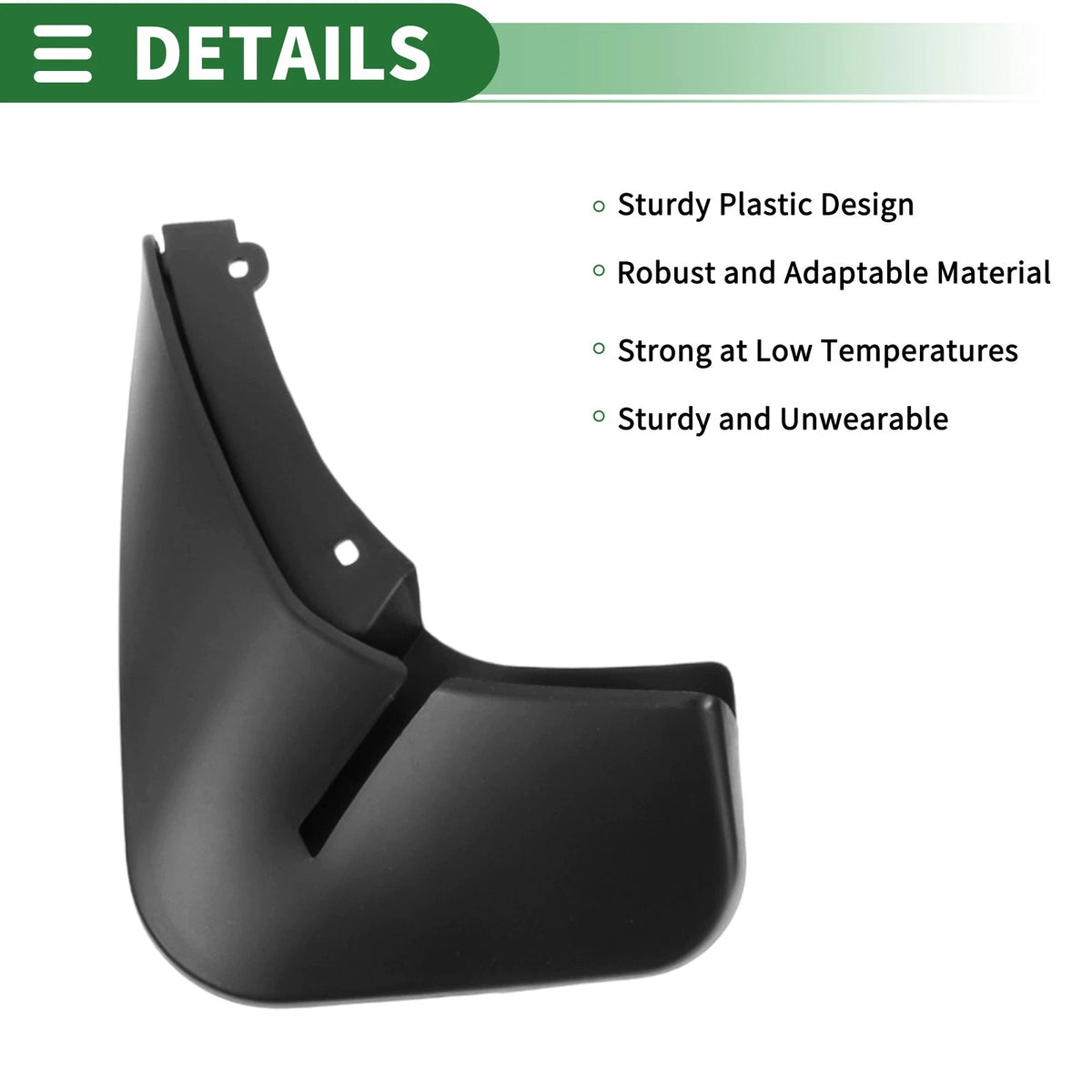 Mud Flaps Splash Guards for Ford Fiesta Saloon 2013-2018 with Mount Accessories