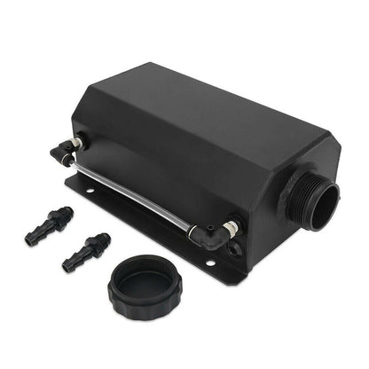 2L Aluminum Black Coolant Radiator Overflow Tank for Universal Vehicles