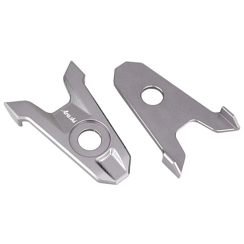 Grey Rear Axle Spindle Chain Adjuster Blocks for Kawasaki Z800 (2013-2016)