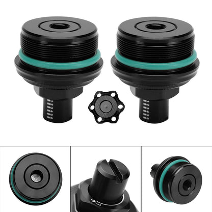 2 x Fork Preload Adjustment Screws Black for Yamaha MT-03 (2019-2023)