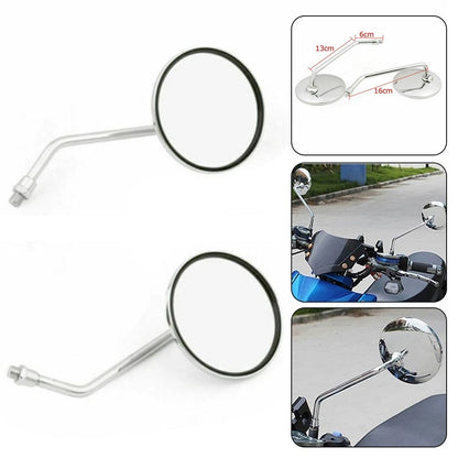 Rearview Round Mirrors / 10MM / for Suzuki GT 125/185/250/380/550/750