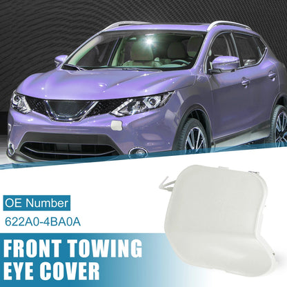 Front Bumper Tow Hook Cover for Nissan Rogue (2014-2016) White