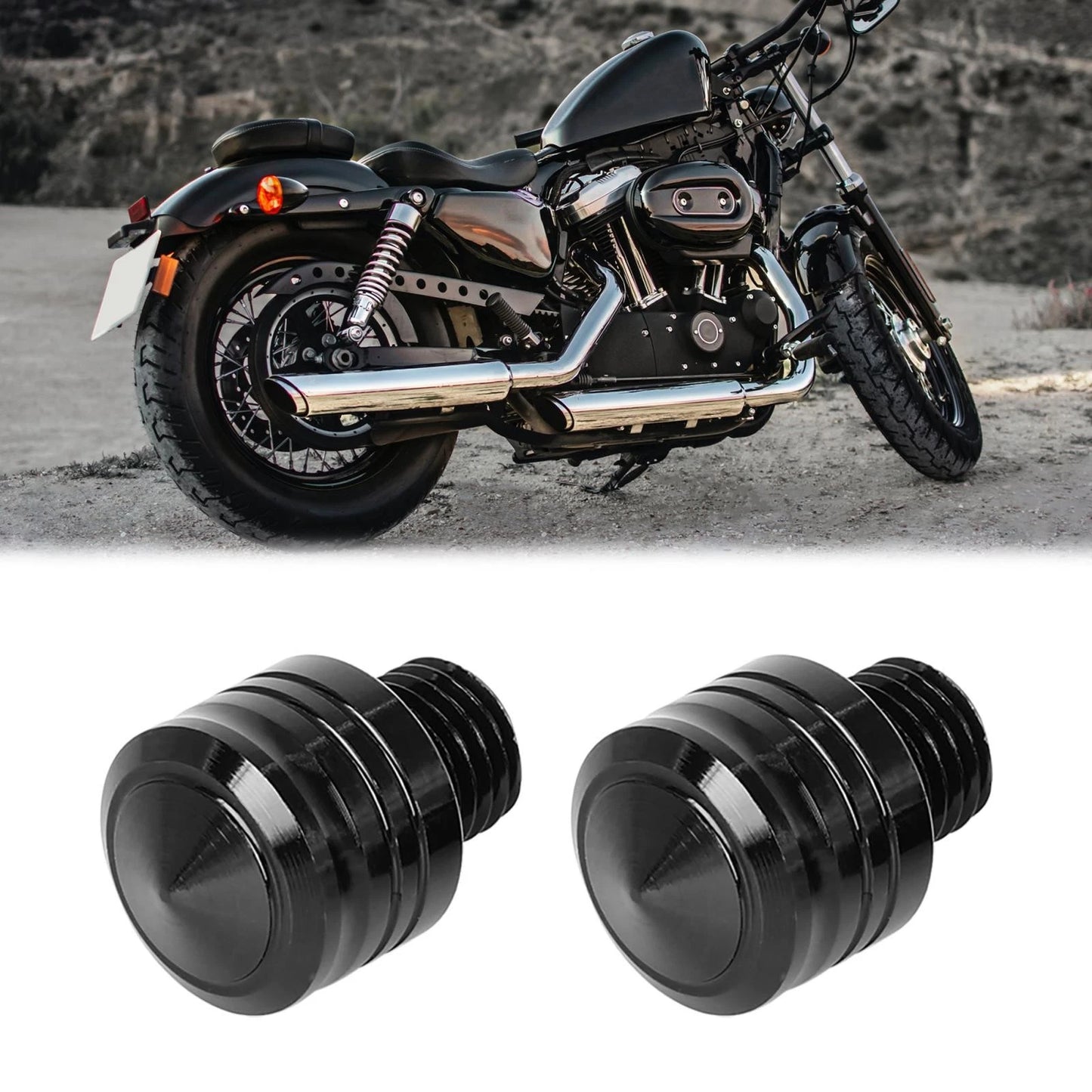2 x 10mm Mirror Hole Plugs for Motorbike
