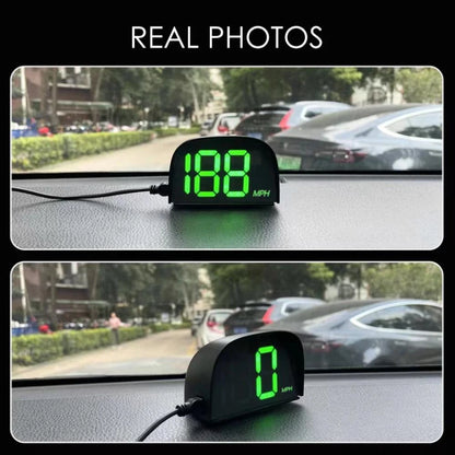 Digital HUD GPS Head-Up Display Speedometer for Car - MPH Green